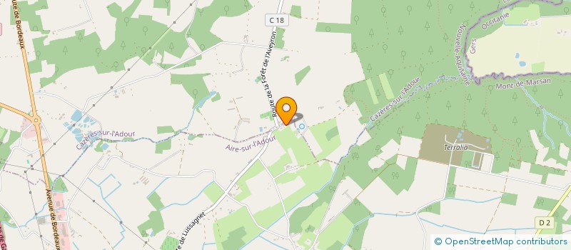 localisation de l'entreprise MONSIEUR GILBERT MALET  AIRE SUR L'ADOUR