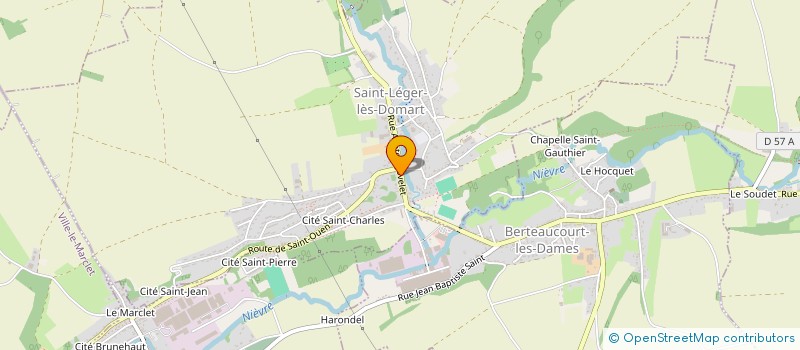 localisation de l'entreprise MONSIEUR GILBERT MALHERBE à SAINT-LEGER-LES-DOMART