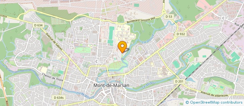 localisation de l'entreprise MONSIEUR GILBERT MALLET  MONT-DE-MARSAN