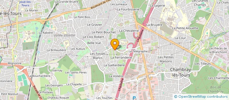 localisation de l'entreprise MONSIEUR GILBERT MARIN  CHAMBRAY-LES-TOURS