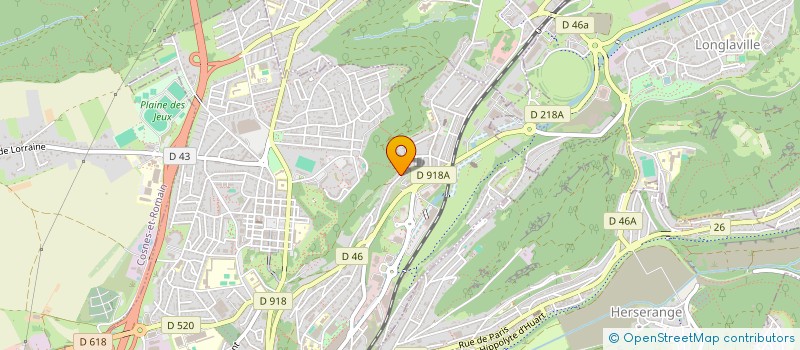 localisation de l'entreprise MONSIEUR GILBERT MARIOTTI  LONGWY