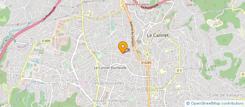 localisation de l'entreprise MONSIEUR GILBERT MARMUGI à LE CANNET