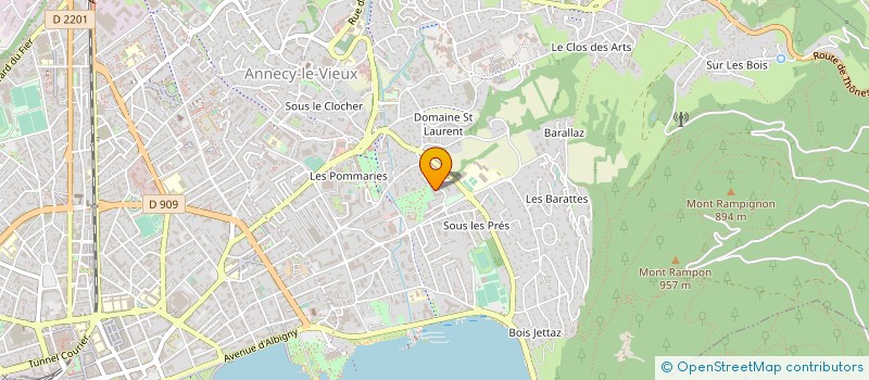 localisation de l'entreprise MONSIEUR GILBERT MARTIN à ANNECY