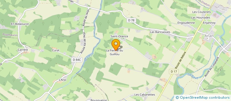 localisation de l'entreprise MONSIEUR GILBERT MARTIN  COUEILLES