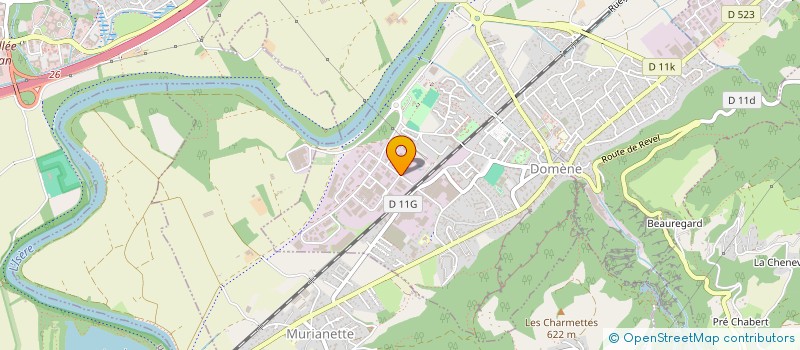 localisation de l'entreprise MONSIEUR GILBERT MARTIN  DOMENE