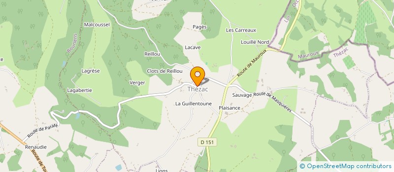 localisation de l'entreprise MONSIEUR GILBERT MARTINET  SAINT-GEORGES