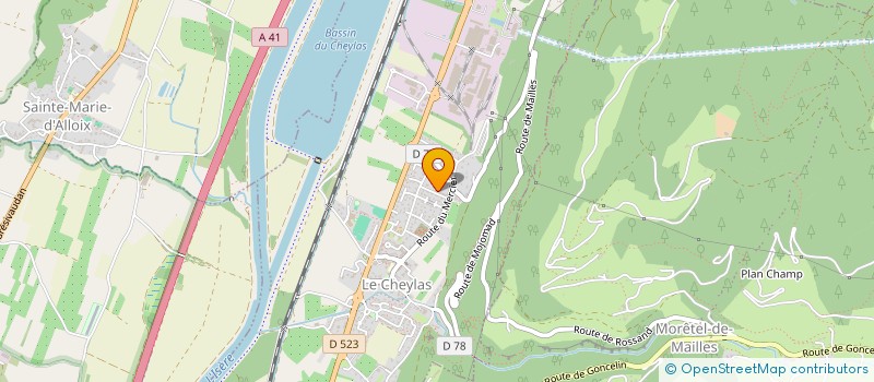 localisation de l'entreprise MONSIEUR GILBERT MARTOSCIA  LE CHEYLAS