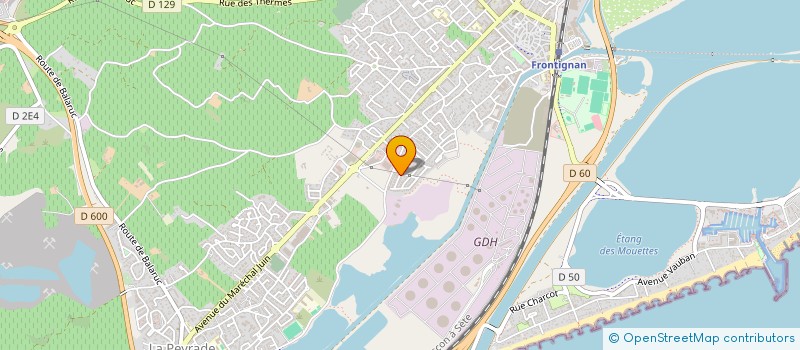 localisation de l'entreprise MONSIEUR GILBERT MASSIHI à FRONTIGNAN