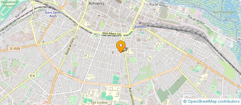 localisation de l'entreprise MONSIEUR GILBERT MATHIEU  AMIENS