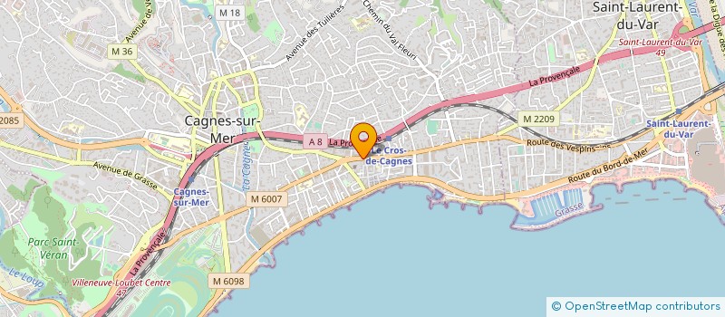 localisation de l'entreprise MONSIEUR GILBERT MATON à CAGNES-SUR-MER