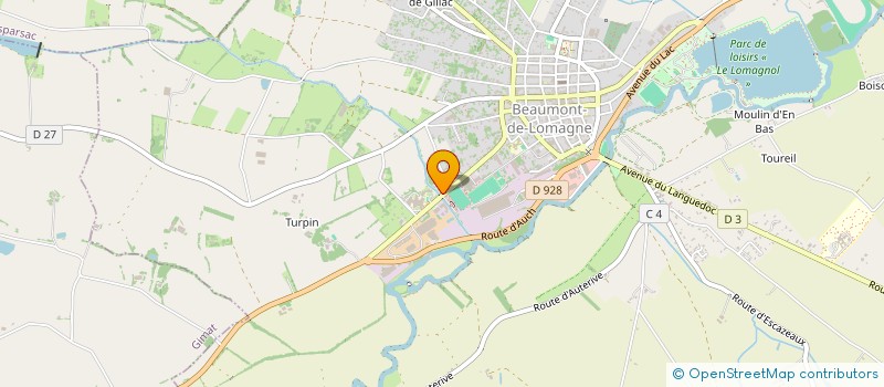 localisation de l'entreprise MONSIEUR GILBERT MAURETTE  BEAUMONT-DE-LOMAGNE