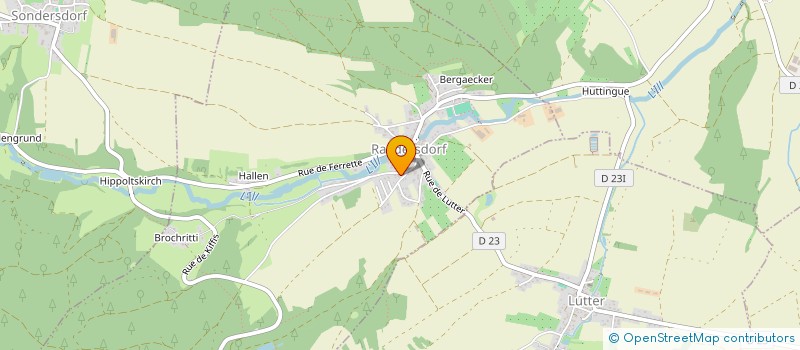 localisation de l'entreprise MONSIEUR GILBERT MEISTER  RAEDERSDORF