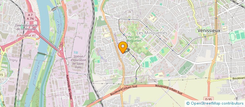 localisation de l'entreprise MONSIEUR GILBERT MELANI  VENISSIEUX