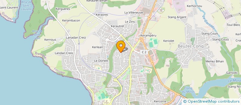 localisation de l'entreprise MONSIEUR GILBERT MENAGE  CONCARNEAU