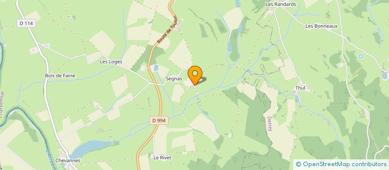 localisation de l'entreprise MONSIEUR GILBERT MENAGER  CHARBONNAT