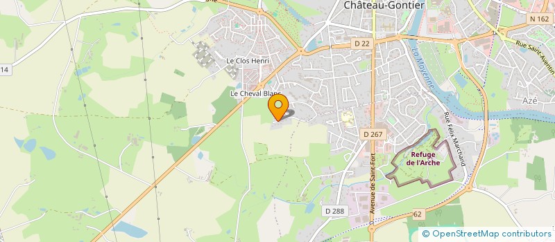 localisation de l'entreprise MONSIEUR GILBERT MERCIER à CHATEAU-GONTIER-SUR-MAYENNE