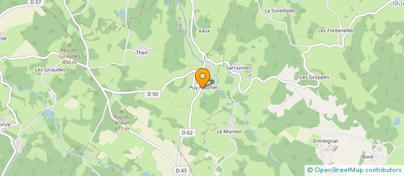 localisation de l'entreprise MONSIEUR GILBERT MERIGUET  ARRENES