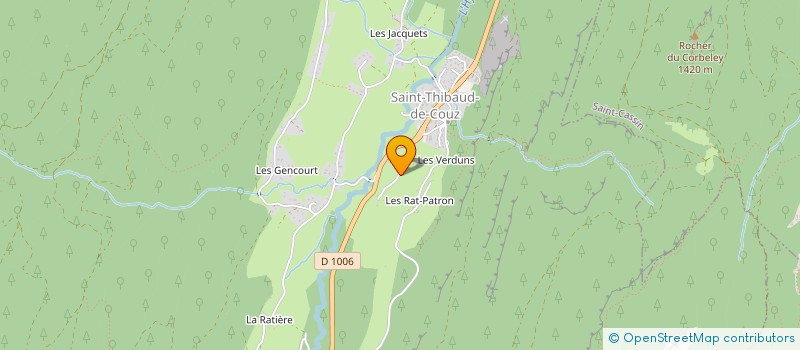 localisation de l'entreprise MONSIEUR GILBERT MERLE à SAINT-THIBAUD-DE-COUZ