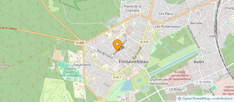 localisation de l'entreprise MONSIEUR GILBERT MEUNIER à FONTAINEBLEAU
