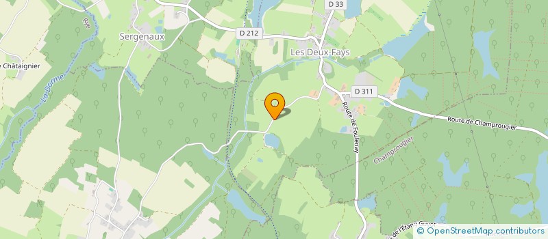 localisation de l'entreprise MONSIEUR GILBERT MEUNIER  LA CHASSAGNE