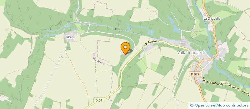 localisation de l'entreprise MONSIEUR GILBERT MEYER  VALLANGOUJARD