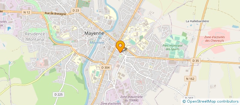 localisation de l'entreprise MONSIEUR GILBERT MIEUZET à MAYENNE