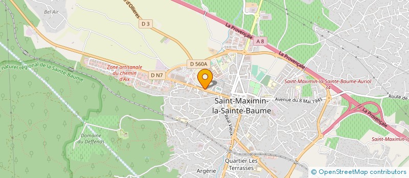 localisation de l'entreprise MONSIEUR GILBERT MILESI à SAINT-MAXIMIN-LA-SAINTE-BAUME