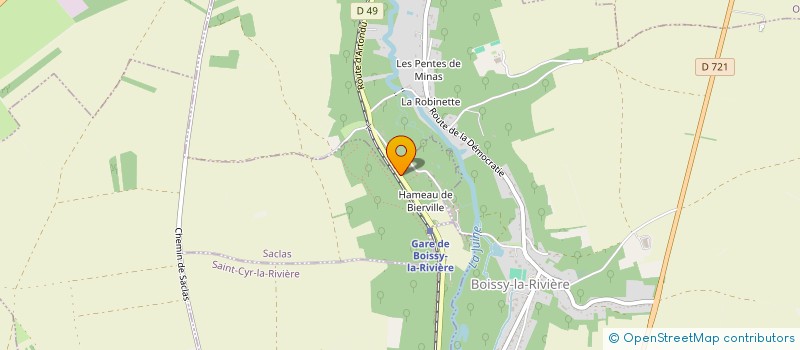 localisation de l'entreprise MONSIEUR GILBERT MONLOUIS  SACLAS