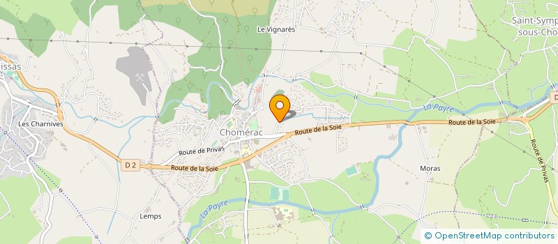 localisation de l'entreprise MONSIEUR GILBERT MONTEIL  CHOMERAC