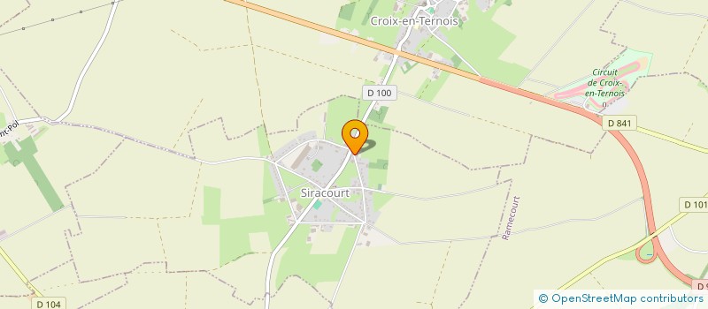 localisation de l'entreprise MONSIEUR GILBERT MONTIGNY  SIRACOURT