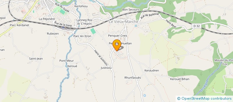 localisation de l'entreprise MONSIEUR GILBERT MOREAU  LE VIEUX-MARCHE