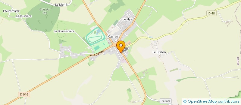 localisation de l'entreprise MONSIEUR GILBERT MOREL à RANES