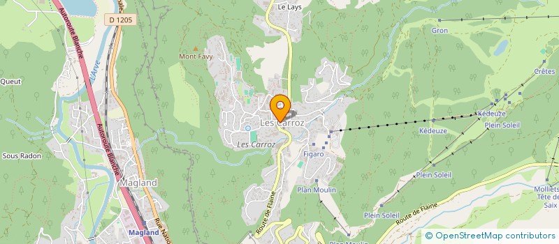 localisation de l'entreprise MONSIEUR GILBERT MORET  ARACHES-LA-FRASSE