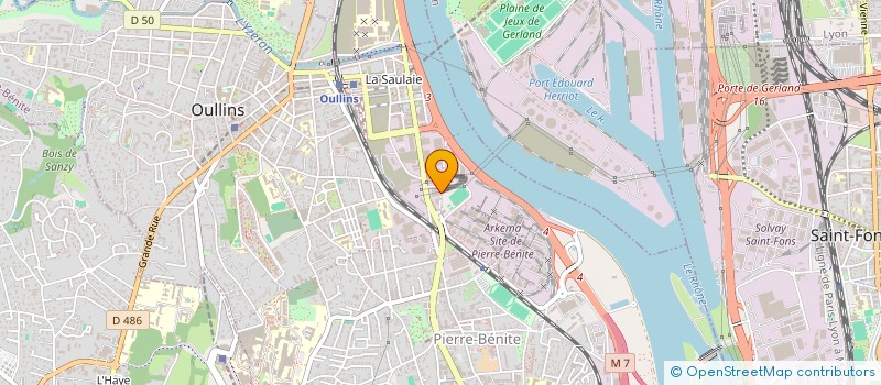 localisation de l'entreprise MONSIEUR GILBERT MORICHON  OULLINS-PIERRE-BENITE