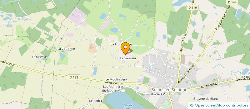 localisation de l'entreprise MONSIEUR GILBERT MOTEAU  SOINGS-EN-SOLOGNE