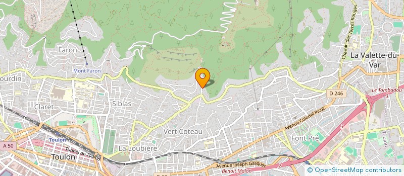 localisation de l'entreprise MONSIEUR GILBERT MOUTET  TOULON