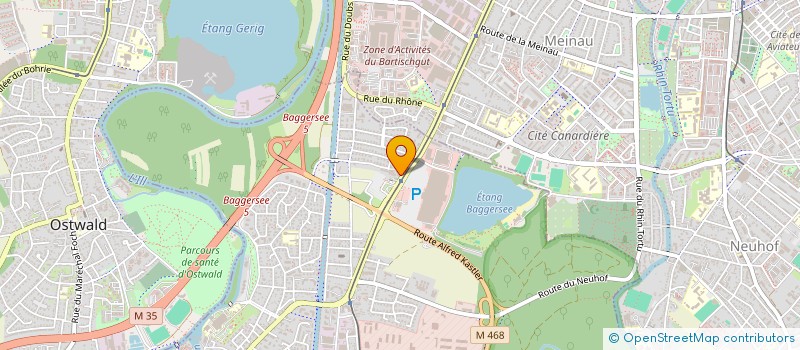 localisation de l'entreprise MONSIEUR GILBERT MULLER  ILLKIRCH-GRAFFENSTADEN