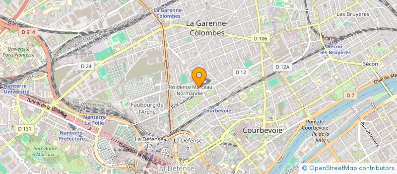 localisation de l'entreprise MONSIEUR GILBERT NEAU à COURBEVOIE
