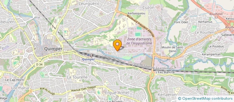 localisation de l'entreprise MONSIEUR GILBERT NIHOUARN à QUIMPER