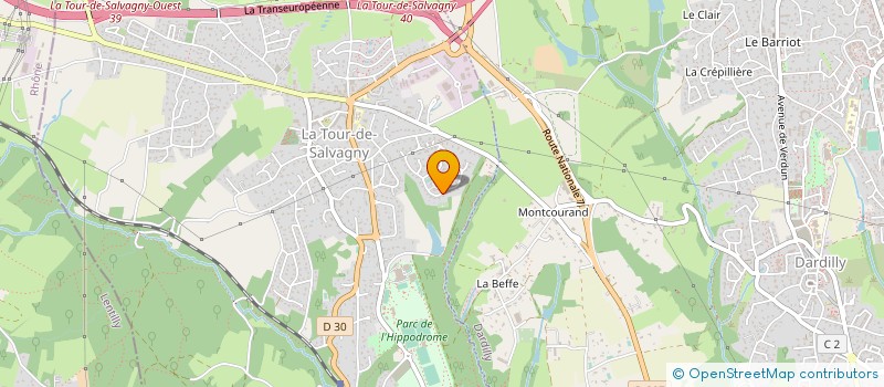 localisation de l'entreprise MONSIEUR GILBERT OLIVARI  LA TOUR-DE-SALVAGNY