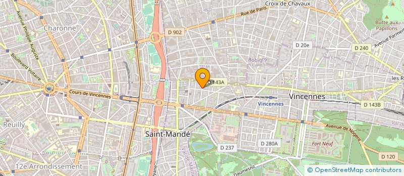 localisation de l'entreprise MONSIEUR GILBERT ORY à VINCENNES