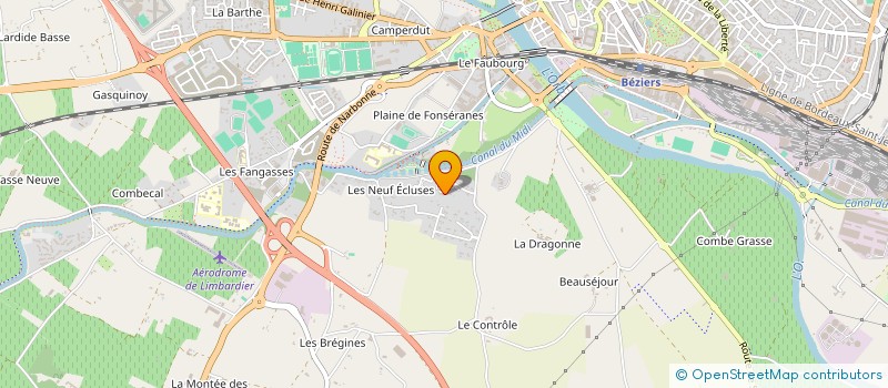 localisation de l'entreprise MONSIEUR GILBERT OULES  BEZIERS