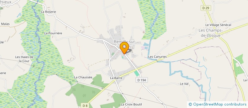 localisation de l'entreprise MONSIEUR GILBERT PACARY  REMILLY LES MARAIS