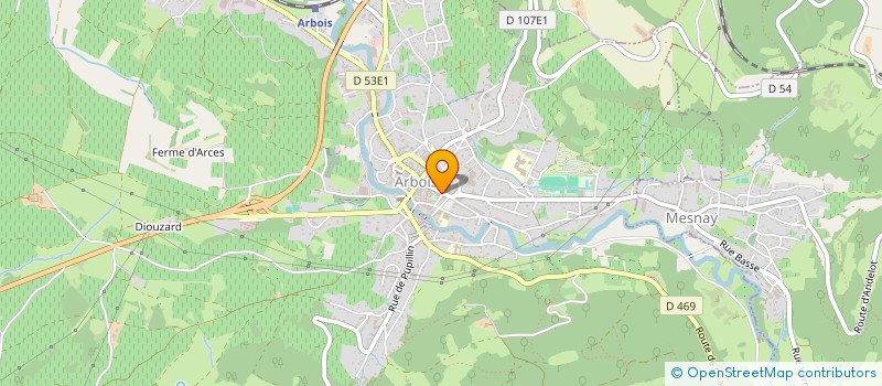 localisation de l'entreprise MONSIEUR GILBERT PAGE  VILLETTE-LES-ARBOIS