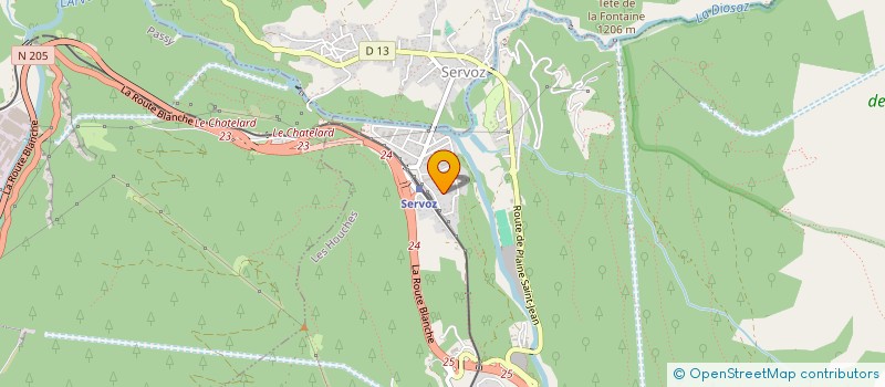 localisation de l'entreprise MONSIEUR GILBERT PAREAU  LES HOUCHES