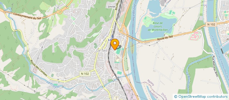 localisation de l'entreprise MONSIEUR GILBERT PAYAN  LE TEIL