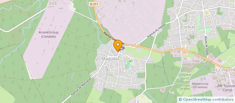 localisation de l'entreprise MONSIEUR GILBERT PELETAN  SAINT-MEDARD-EN-JALLES