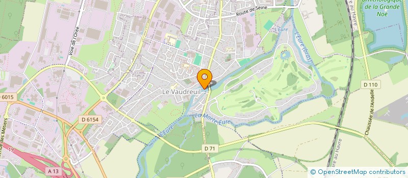 localisation de l'entreprise MONSIEUR GILBERT PERRIER  LE VAUDREUIL