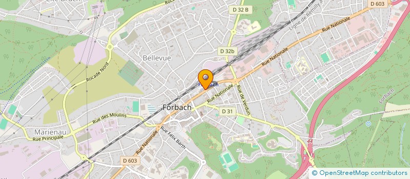 localisation de l'entreprise MONSIEUR GILBERT PERRIN  FORBACH