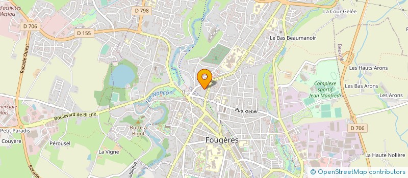 localisation de l'entreprise MONSIEUR GILBERT PETIT  FOUGERES